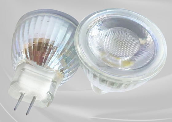 3W COB MR11 GU11 Mini LED Glass Lamp Cup 12V 110V 220V 35MM