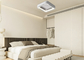 Комната прожития спальни отсутствие лампы потолочного вентилятора невидимого кондиционера лампы потолочного вентилятора лист электрической